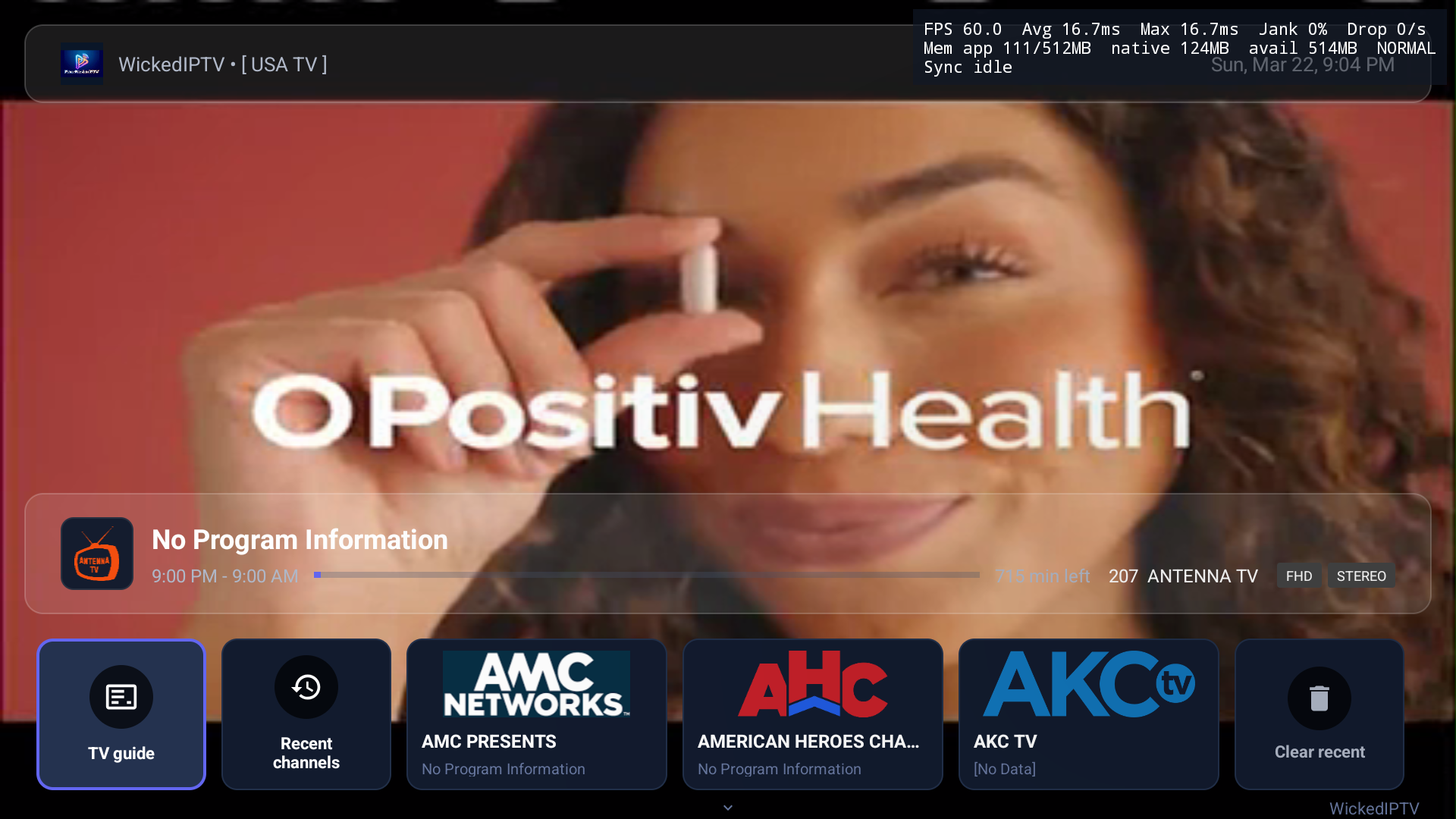 Android TV screenshot 1
