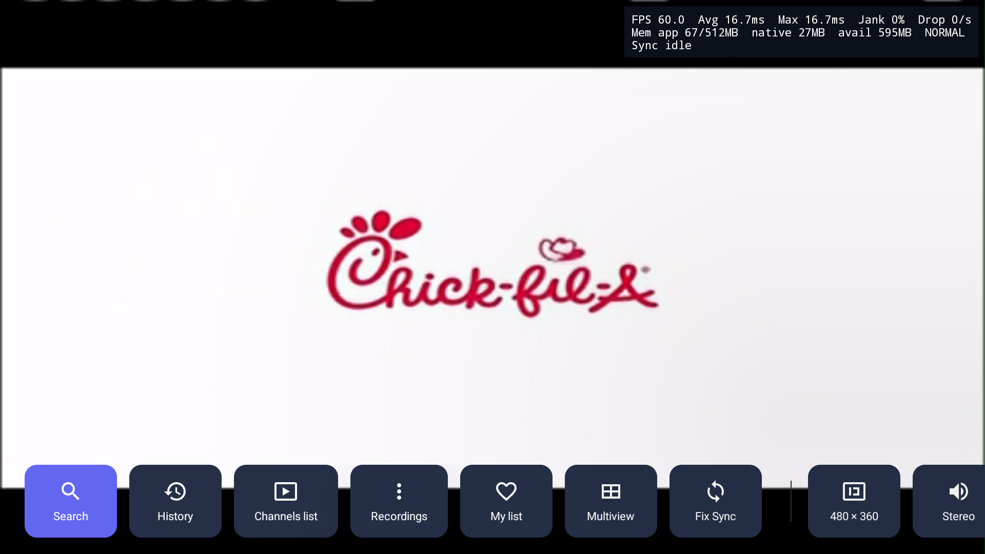 PureFusionIPTV Android TV screenshot: Screenshot_20260322_210537.png