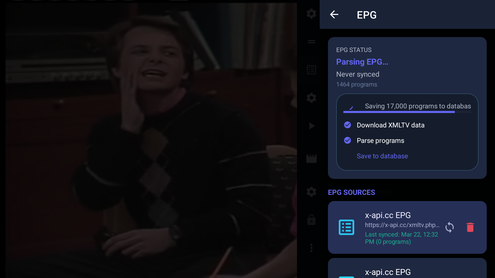 PureFusionIPTV Android TV screenshot: Screenshot_20260322_210648.png