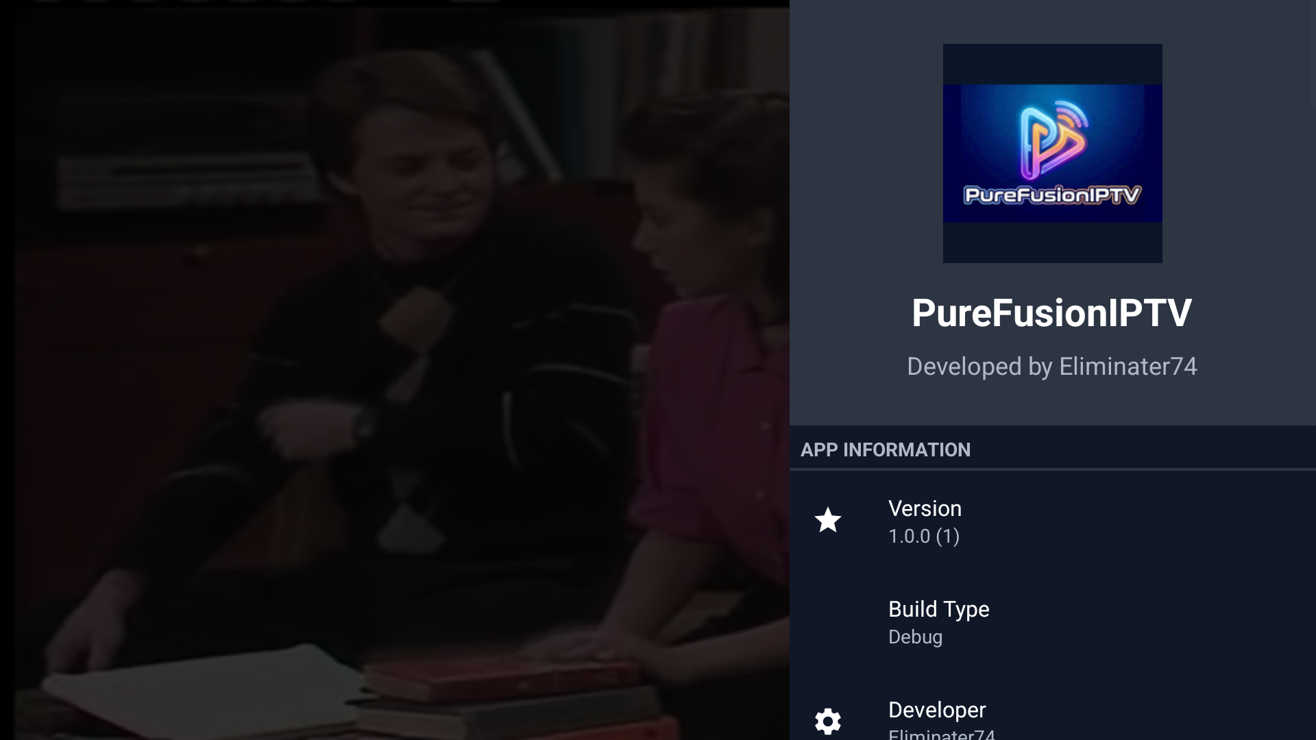 PureFusionIPTV Android TV screenshot: Screenshot_20260322_210753.png