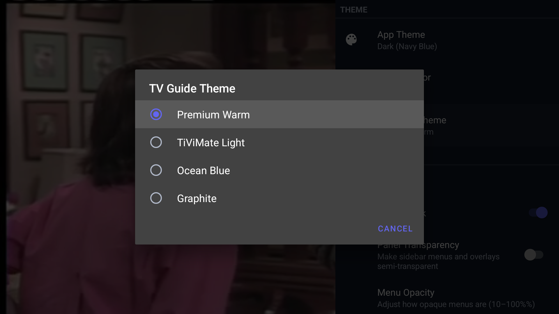 PureFusionIPTV Android TV screenshot: Screenshot_20260322_210910.png