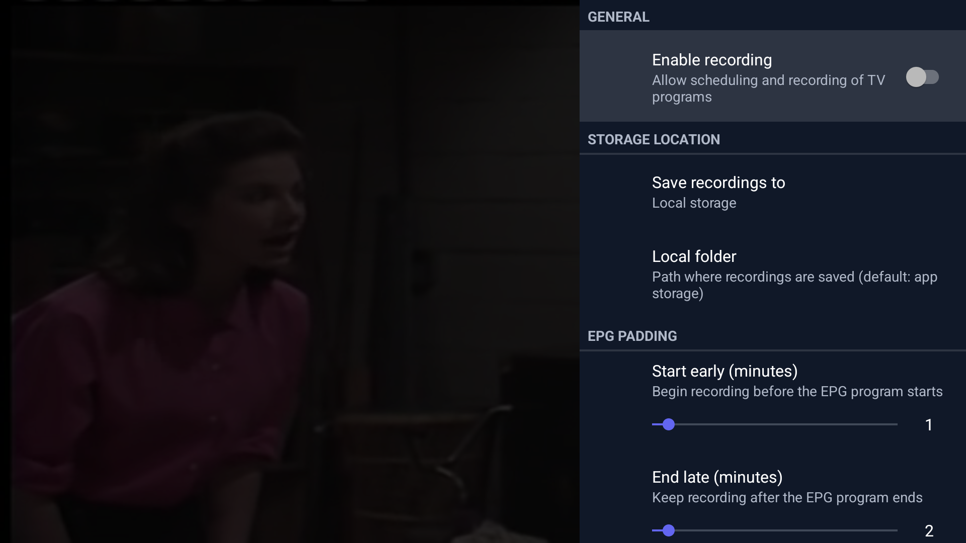 PureFusionIPTV Android TV screenshot: Screenshot_20260322_211005.png