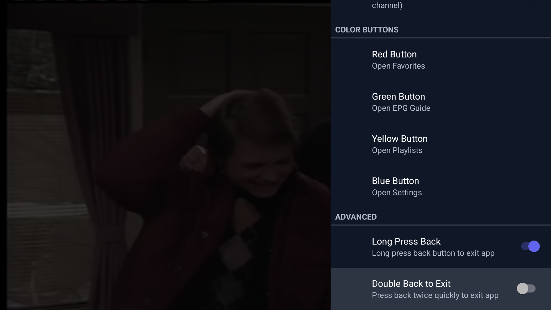 PureFusionIPTV Android TV screenshot: Screenshot_20260322_211109.png