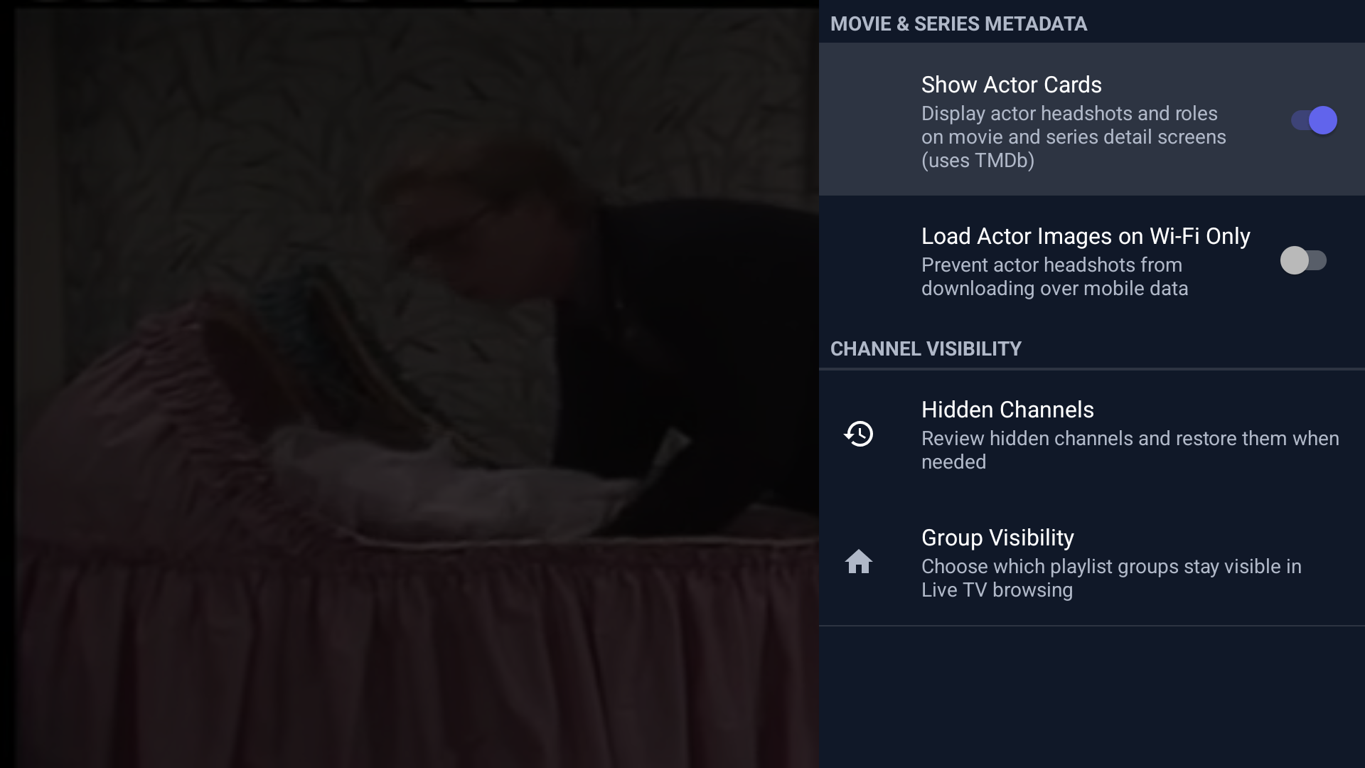 PureFusionIPTV Android TV screenshot: Screenshot_20260322_211129.png