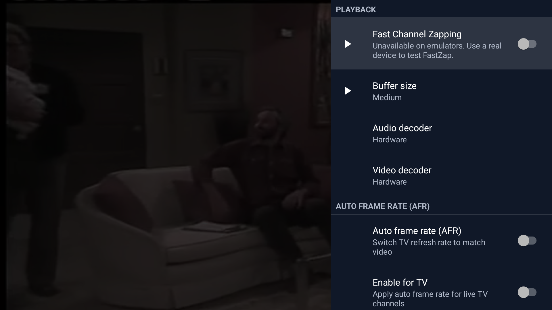 PureFusionIPTV Android TV screenshot: Screenshot_20260322_211141.png